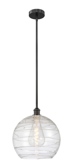 Edison One Light Pendant in Matte Black (405|6161SBKG121314)