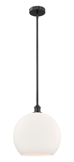 Edison One Light Pendant in Matte Black (405|6161SBKG12114)