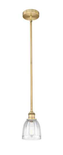 Edison One Light Mini Pendant in Brushed Brass (405|6161SBBG442)