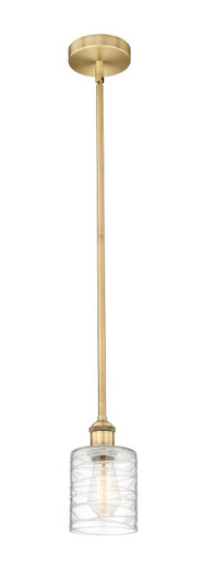 Edison One Light Mini Pendant in Brushed Brass (405|6161SBBG1113)