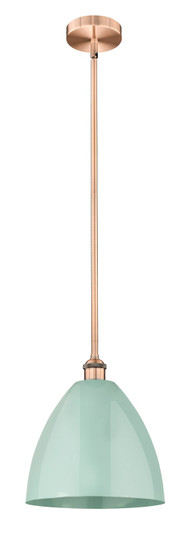 Edison One Light Mini Pendant in Antique Copper (405|6161SACMBD12SF)