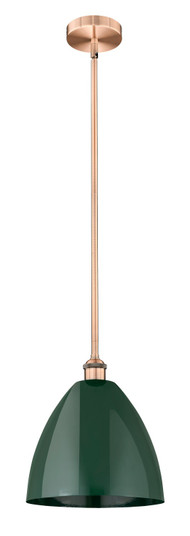 Edison One Light Mini Pendant in Antique Copper (405|6161SACMBD12GR)