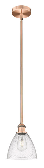 Edison One Light Mini Pendant in Antique Copper (405|6161SACGBD754)