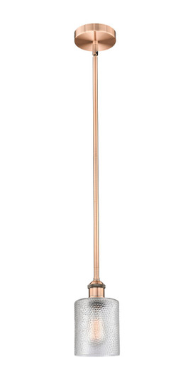 Edison One Light Mini Pendant in Antique Copper (405|6161SACG112)