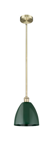 Edison One Light Mini Pendant in Antique Brass (405|6161SABMBD9GR)