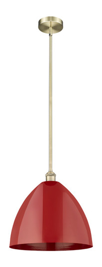 Edison One Light Mini Pendant in Antique Brass (405|6161SABMBD16RD)