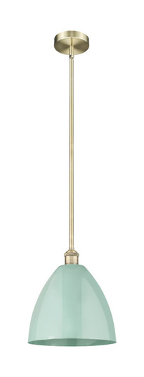 Edison One Light Mini Pendant in Antique Brass (405|6161SABMBD12SF)