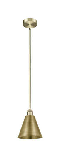Edison One Light Mini Pendant in Antique Brass (405|6161SABMBC8AB)