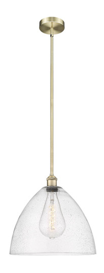 Edison One Light Pendant in Antique Brass (405|6161SABGBD164)