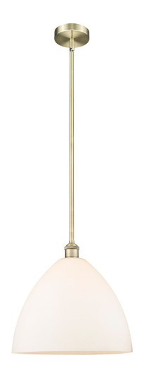Edison One Light Pendant in Antique Brass (405|6161SABGBD161)