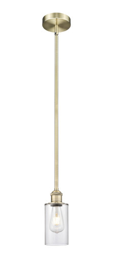 Edison One Light Mini Pendant in Antique Brass (405|6161SABG802)