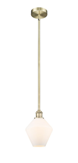 Edison One Light Mini Pendant in Antique Brass (405|6161SABG6518)