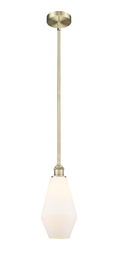 Edison One Light Mini Pendant in Antique Brass (405|6161SABG6517)