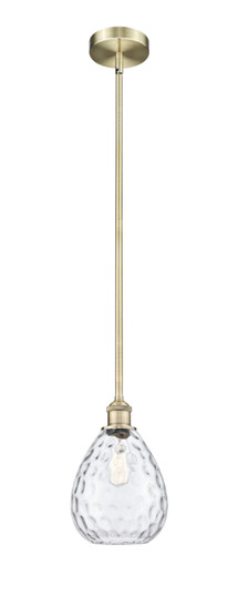 Edison One Light Mini Pendant in Antique Brass (405|6161SABG372)