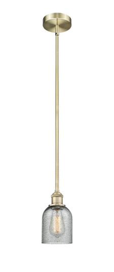 Edison One Light Mini Pendant in Antique Brass (405|6161SABG257)