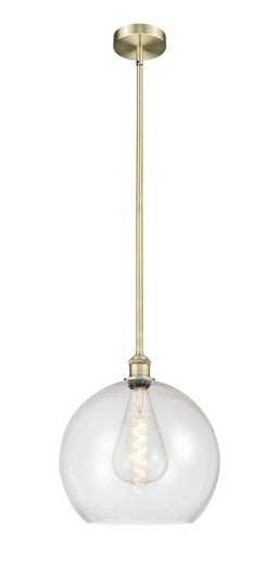 Edison One Light Pendant in Antique Brass (405|6161SABG12414)