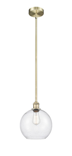 Edison One Light Mini Pendant in Antique Brass (405|6161SABG12410)