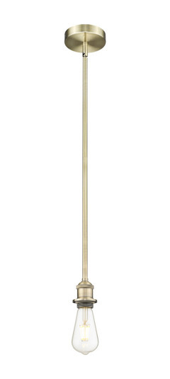 Edison One Light Mini Pendant in Antique Brass (405|6161SAB)