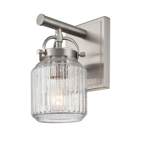 Downtown Urban One Light Wall Sconce in Satin Nickel (405|4161WSNG4166SDY)