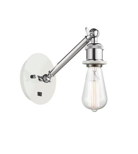 Ballston One Light Wall Sconce in White Polished Chrome (405|3171WWPC)