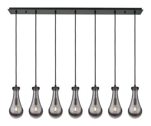 Downtown Urban Seven Light Linear Pendant in Matte Black (405|1274511PBKG4515SM)
