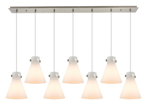 Downtown Urban Nine Light Linear Pendant in Brushed Satin Nickel (405|1274101PSSNG4118WH)