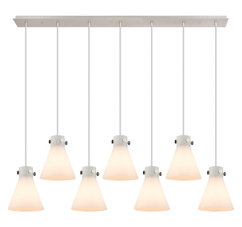 Downtown Urban Two Light Linear Pendant in Polished Nickel (405|1274101PSPNG4118WH)