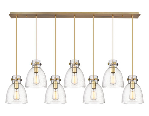 Downtown Urban Four Light Linear Pendant in Brushed Brass (405|1274101PSBBG4128SDY)