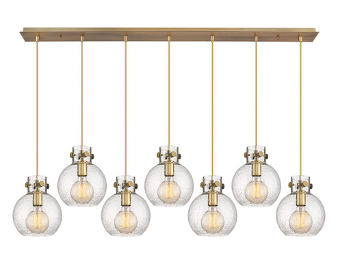 Newton Seven Light Linear Pendant in Brushed Brass (405|1274101PSBBG4108SDY)