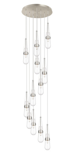 Downtown Urban 12 Light Pendant in Brushed Satin Nickel (405|1264521PSNG4524CL)