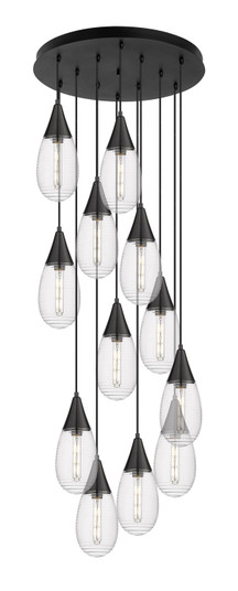Downtown Urban 12 Light Pendant in Matte Black (405|1264501PBKG4506SCL)