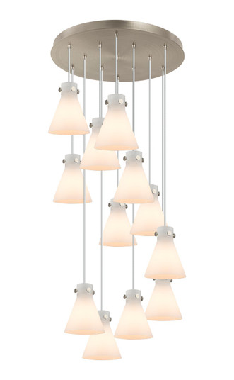 Downtown Urban 12 Light Pendant in Brushed Satin Nickel (405|1264101PSSNG4118WH)