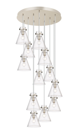 Downtown Urban 12 Light Pendant in Polished Nickel (405|1264101PSPNG4118CL)