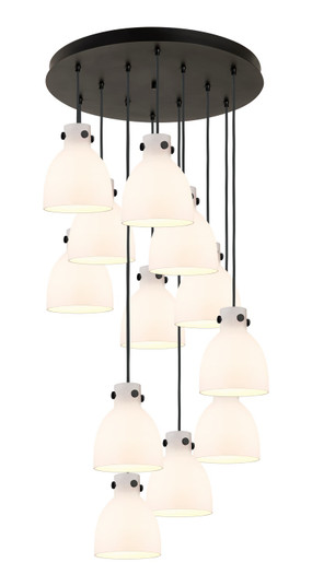 Downtown Urban 12 Light Pendant in Matte Black (405|1264101PSBKG4128WH)