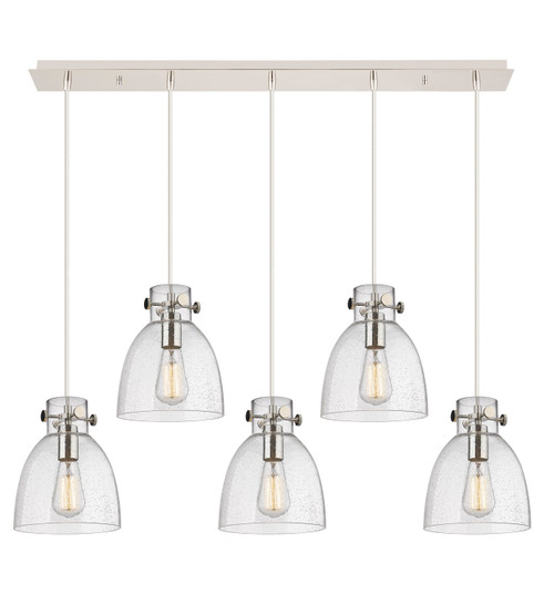 Downtown Urban Eight Light Linear Pendant in Polished Nickel (405|1254101PSPNG4128SDY)