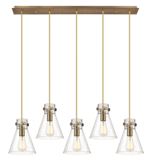 Downtown Urban One Light Linear Pendant in Brushed Brass (405|1254101PSBBG4118SDY)