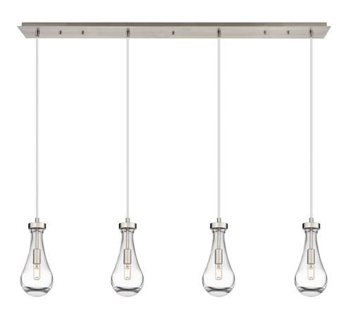 Downtown Urban LED Linear Pendant in Brushed Satin Nickel (405|1244511PSNG4515CL)