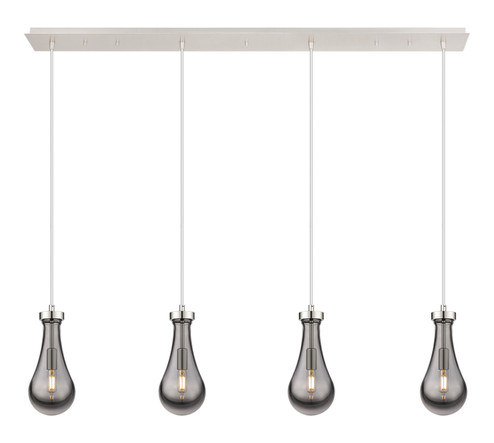 Downtown Urban Four Light Linear Pendant in Polished Nickel (405|1244511PPNG4515SM)