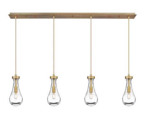 Downtown Urban LED Linear Pendant in Brushed Brass (405|1244511PBBG4515CL)