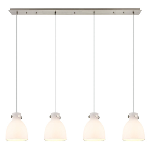 Downtown Urban Five Light Linear Pendant in Brushed Satin Nickel (405|1244101PSSNG4128WH)