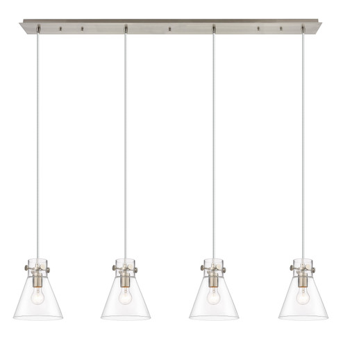 Downtown Urban Three Light Linear Pendant in Brushed Satin Nickel (405|1244101PSSNG4118CL)
