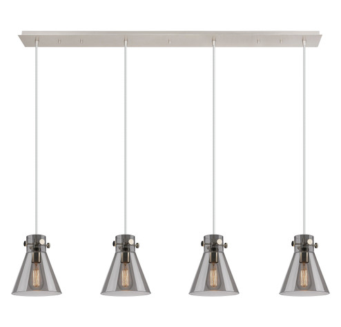 Downtown Urban Four Light Linear Pendant in Polished Nickel (405|1244101PSPNG4118SM)