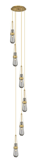 Downtown Urban Three Light Linear Pendant in Brushed Brass (405|1234521PBBG4524SM)