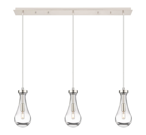 Downtown Urban LED Linear Pendant in Polished Nickel (405|1234511PPNG4515CL)