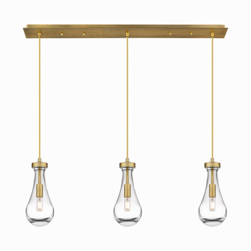 Downtown Urban LED Linear Pendant in Brushed Brass (405|1234511PBBG4515CL)