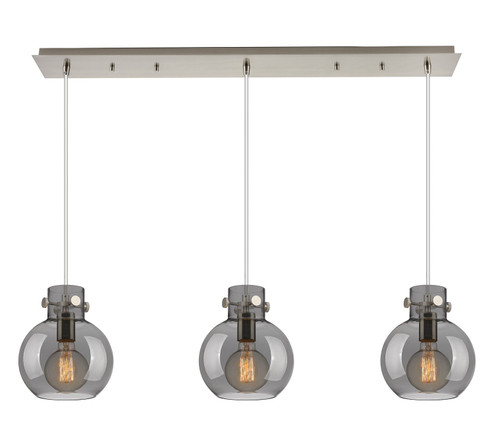 Newton Three Light Linear Pendant in Brushed Satin Nickel (405|1234101PSSNG4108SM)