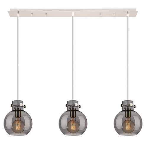 Newton Three Light Linear Pendant in Polished Nickel (405|1234101PSPNG4108SM)