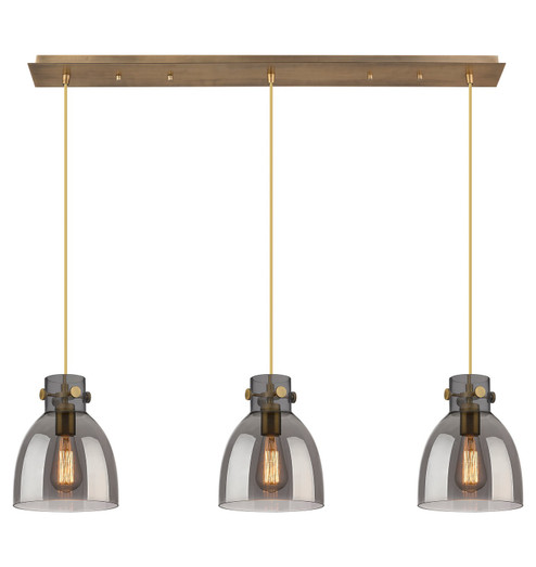 Downtown Urban Four Light Linear Pendant in Brushed Brass (405|1234101PSBBG4128SM)