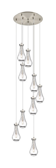 Downtown Urban Nine Light Pendant in Brushed Satin Nickel (405|1194511PSNG4515CL)