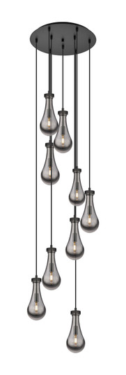 Downtown Urban Nine Light Pendant in Matte Black (405|1194511PBKG4515SM)